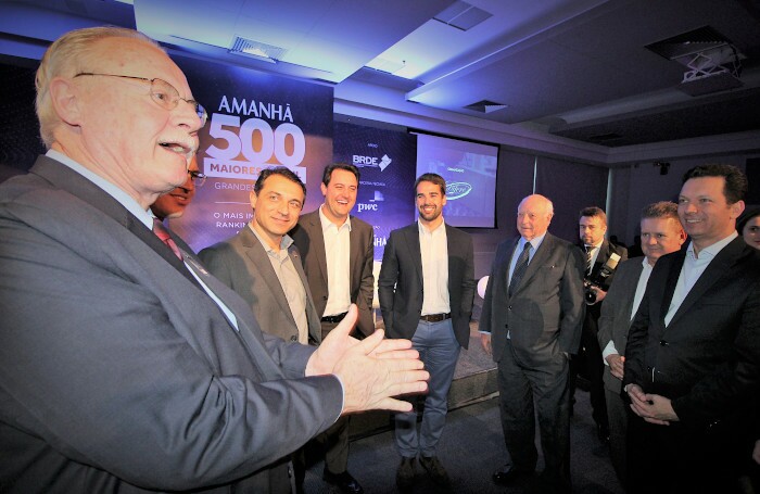 Governadores eleitos participaram do evento 500 Maiores do Sul que destacou o BRDE Governadores eleitos participaram do evento 500 Maiores do Sul que destacou o BRDE