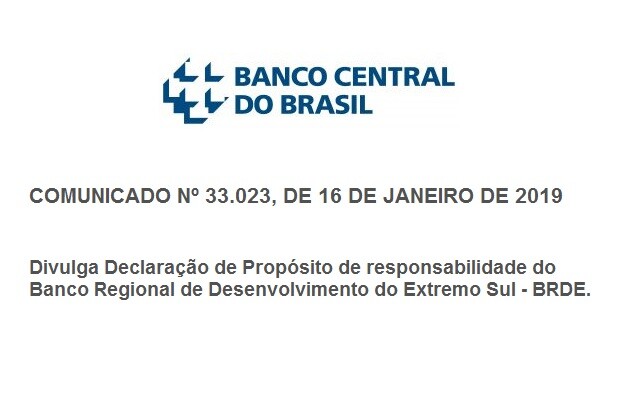 DECLARAÇÃO DE PROPÓSITO