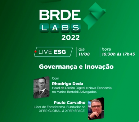 Live do BRDE Labs PR trata sobre tema Governança e Inovação