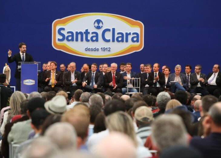 Santa Clara inaugura indústria de laticínios em Casca, com financiamento do BRDE