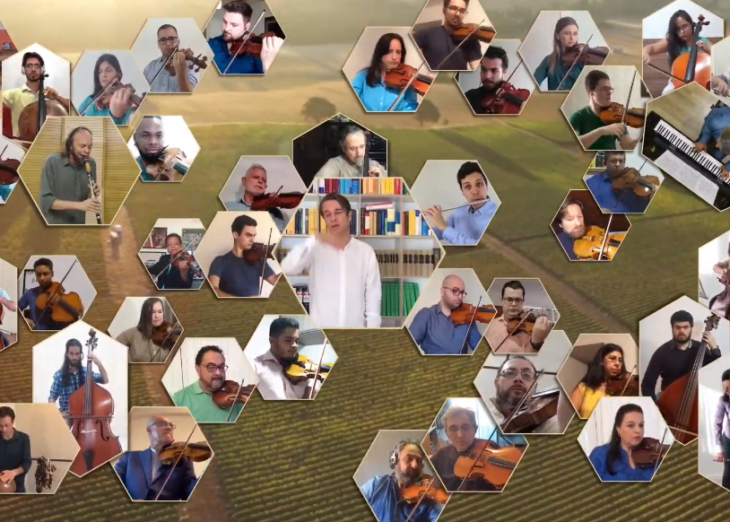 Vídeo realizado pelo BRDE e Orquestra Sinfônica do Paraná homenageia trabalhadores do campo através de concerto virtual