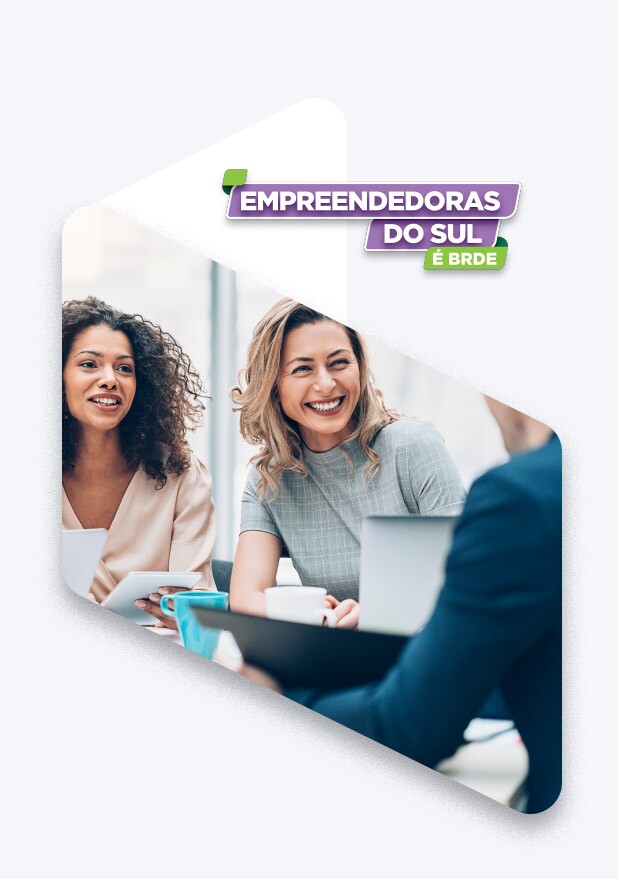 Crédito e apoio<br> para mulheres<br> empreendedoras.